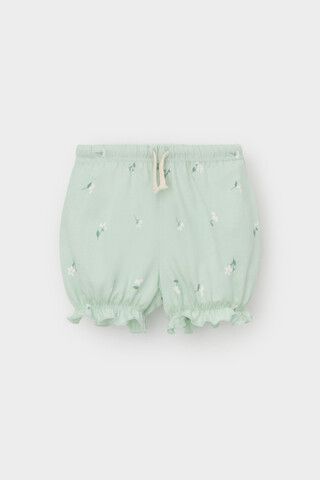 шорты  для девочки  КР 400683/пастельно-зеленый,милые цветочки к543