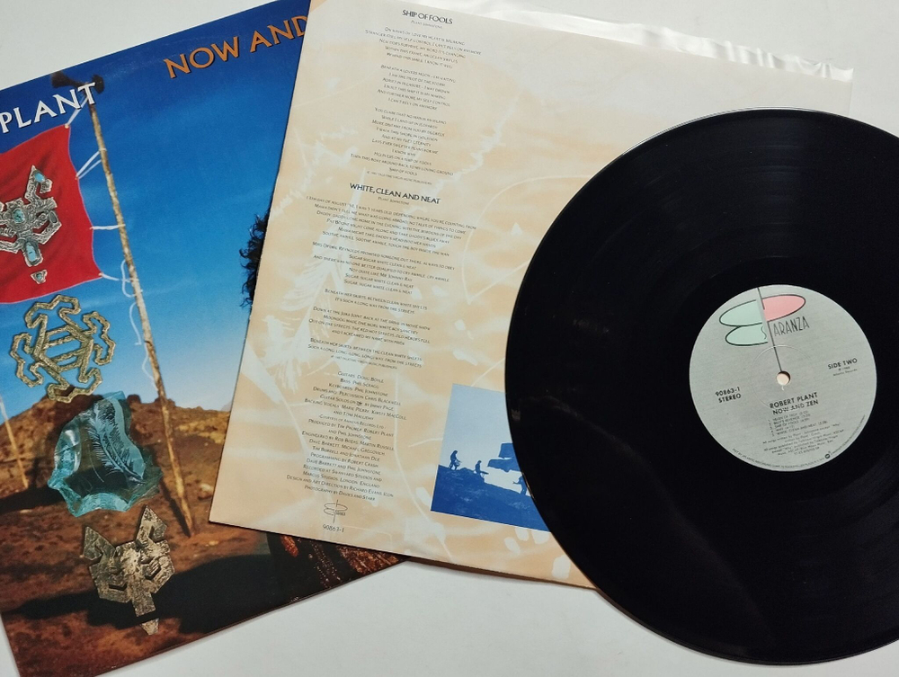 Винтажная виниловая пластинка LP Robert Plant Now And Zen (USA 1988)