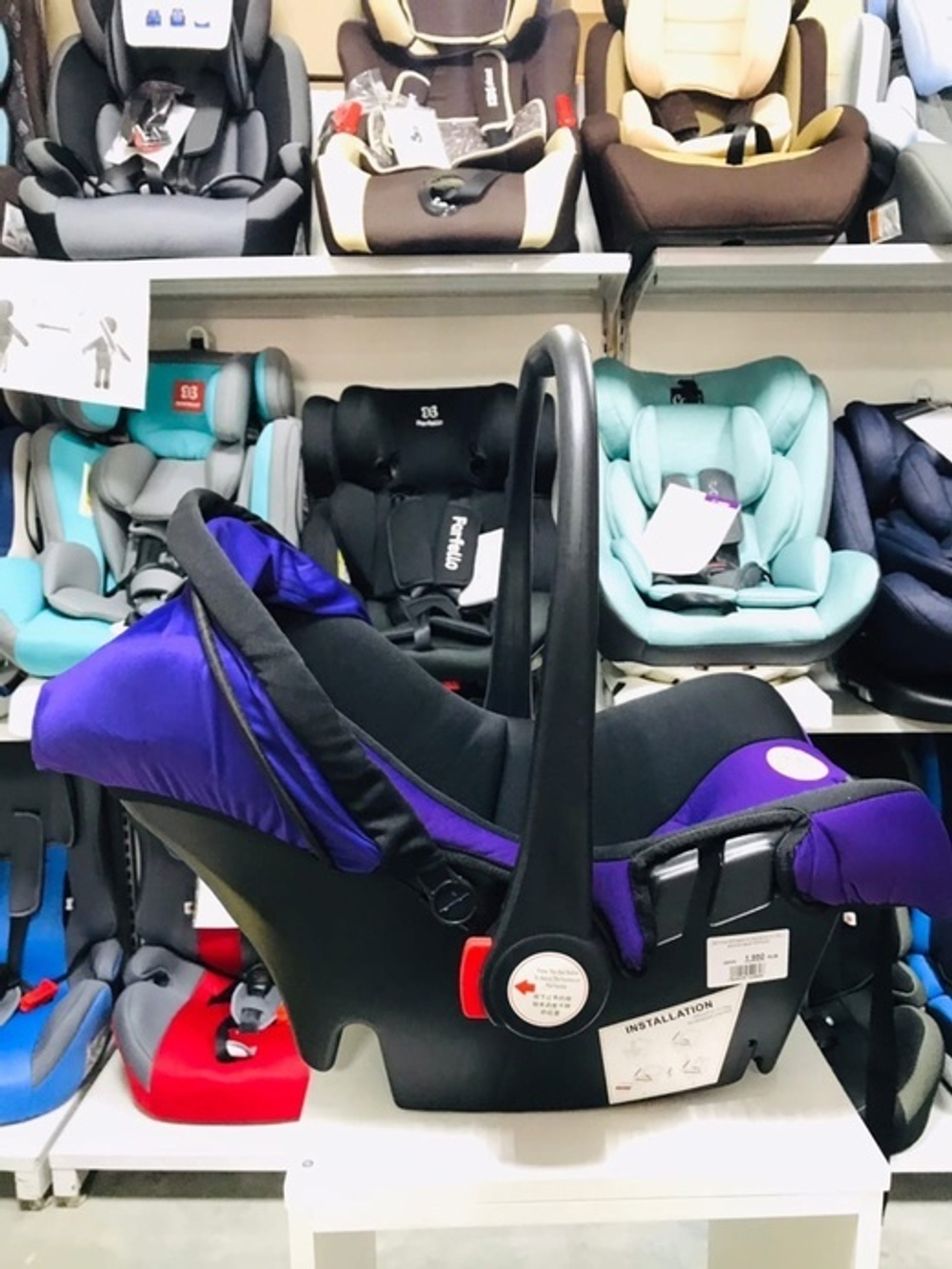 Детское автокресло SQ 303/2 (0-13кг) фиолетовый ЛЮЛЬКА