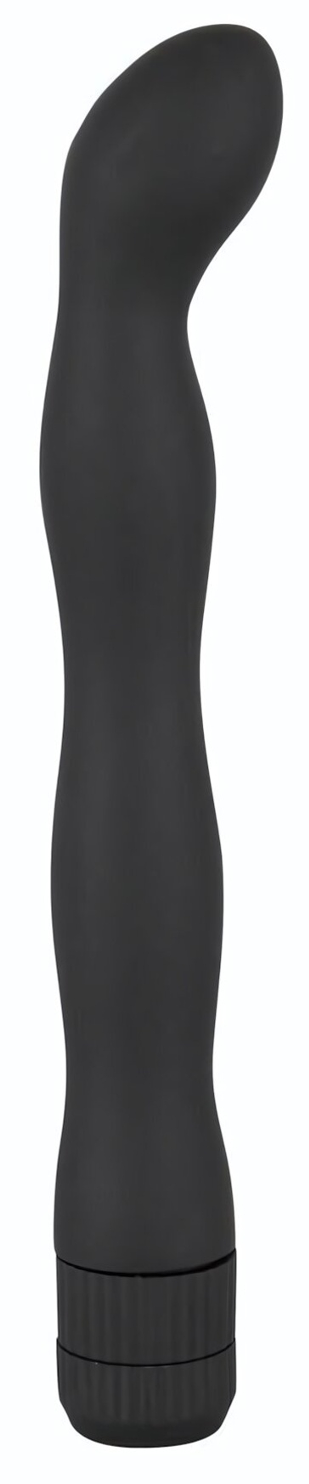 Изящный анальный вибратор Anal Lover - 18 см. (Цвет: черный)