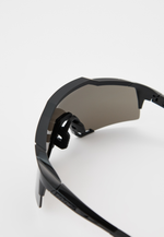 Спортивные очки с диоптриями 100% SPEEDCRAFT Matte Black Gloss Black - Black Mirror Lens