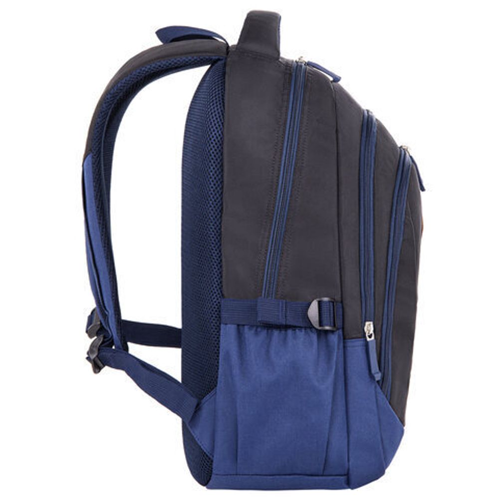 Рюкзак BRAUBERG URBAN универсальный, "Magnetic", черный/темно-синий, 46х31х18 см, 270753