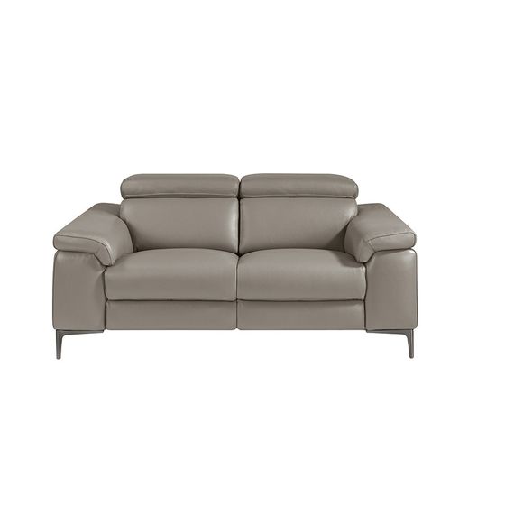 Двухместный диван с реклайнером Angel Cerda 5320-2P, серая кожа