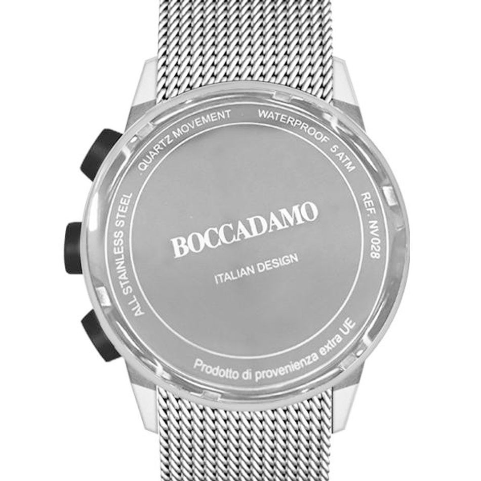 Часы Boccadamo Navy Silver NV015 BW/S с минеральным стеклом