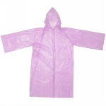 Дождевик-плащ 30 Мкрн 110*65см «Сезон» с капюшоном и завязками, на кнопках, розовый ДоброСад