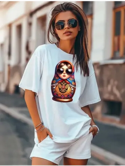 Футболка матрешка с гербом