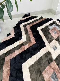 Покрывало меховое ковер из шкуры овчины