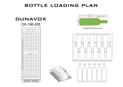 Винный шкаф двухзонный Dunavox DX-166.428DBK