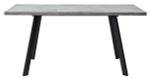 Стол М-City DISAUR Брик М (Brick M) 120 Бетон Портленд, Черный