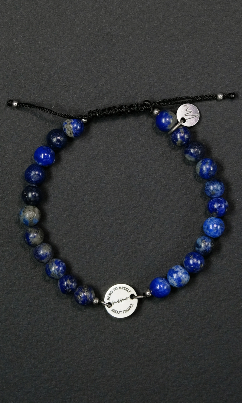 Браслет "Memo about Wealth" шамбала из лазурита