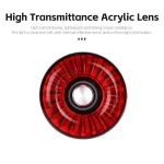 Фонарь велосипедный, задний West Biking YP0701395 (аккум. 400 mAh, Type-C)