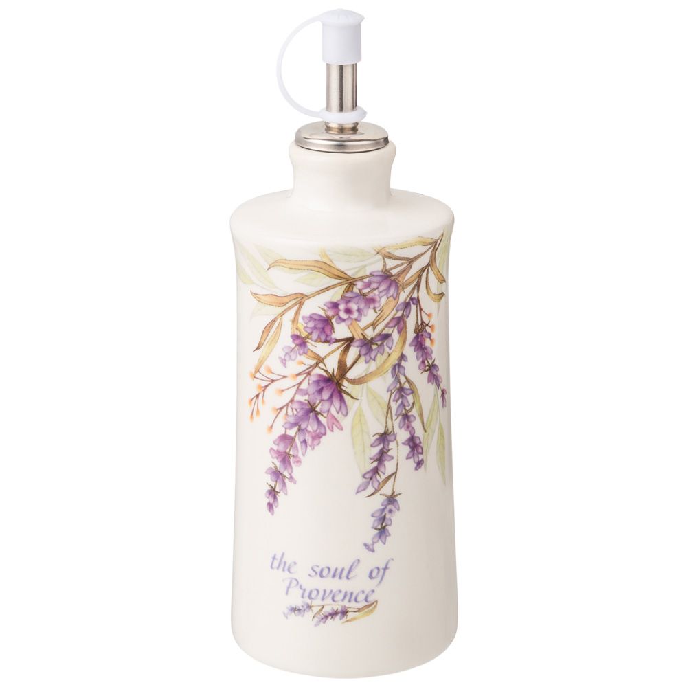 НАБОР ДЛЯ МАСЛА/УКСУСА "ДУША ПРОВАНСА" 2ПР. 6,5*6,5 СМ. ВЫСОТА=14,5 СМ. / 300 МЛ. (КОР=32НАБ.)