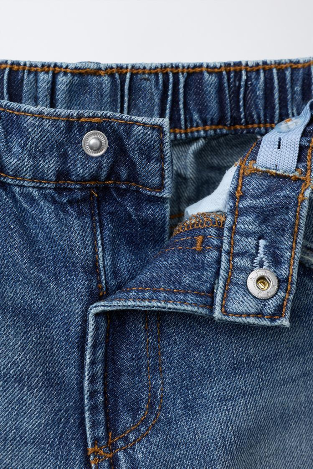 ZARA ДЖИНСЫ BAGGY, СИНИЙ