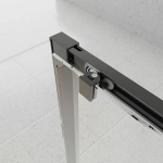 Душевой уголок Veconi Evo 100SP GR 100x70 стекло прозрачное/профиль брашированный графит