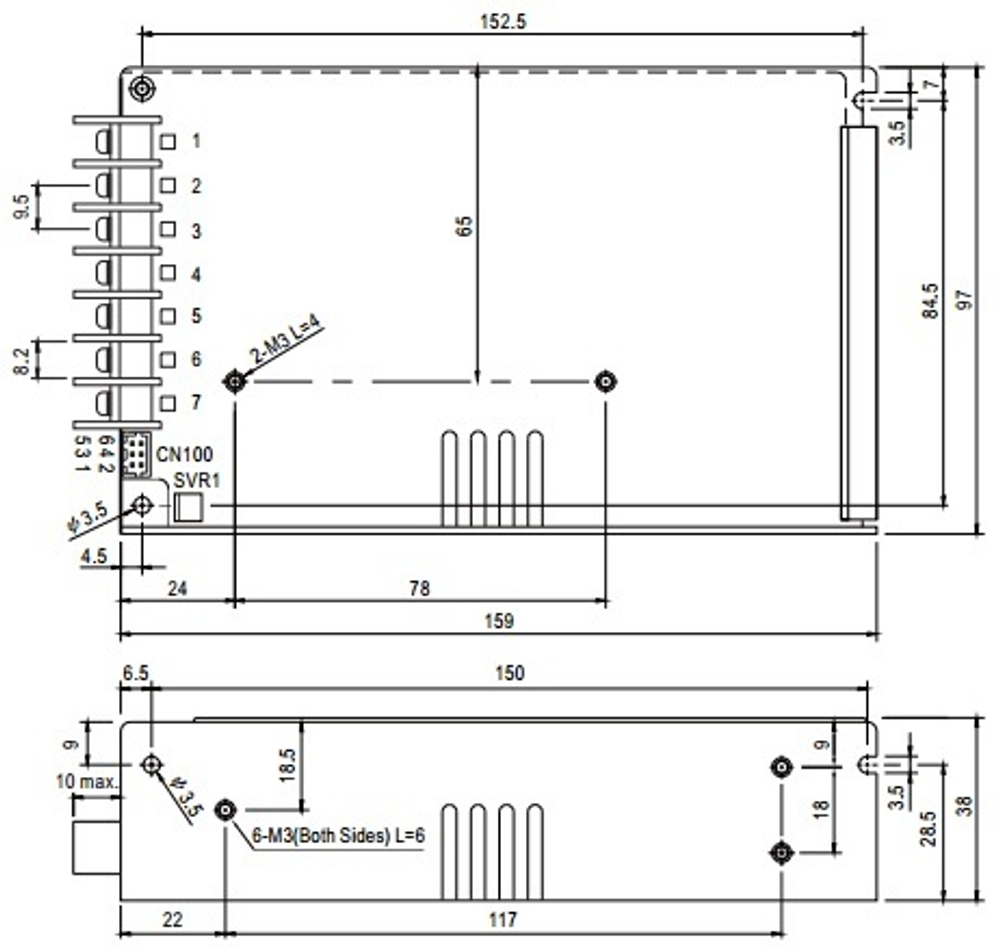 Преобразователь AC-DC сетевой Mean Well HRPG-150-48