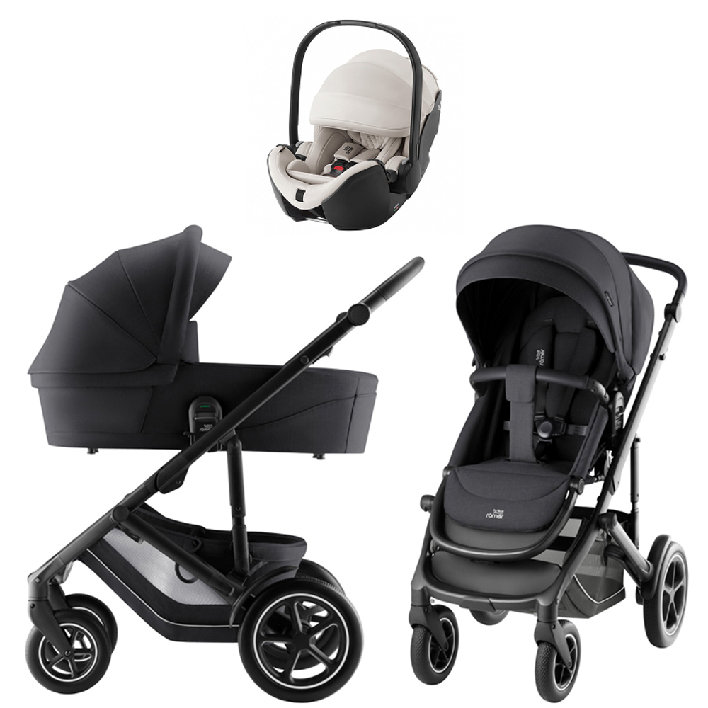Коляска 3 в 1 Britax Roemer Smile 5Z Style и автокресло Baby-Safe PRO LUX Soft Taupe Carbon Black