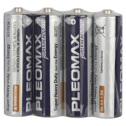 Батарейки Pleomax R6-4S SUPER HEAVY DUTY Zinc