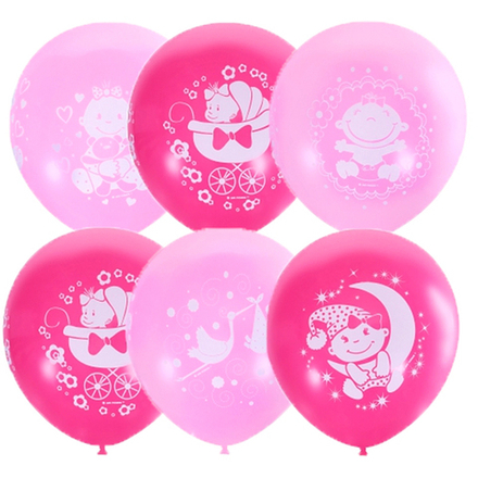 Шар с рисунком Малышка родилась