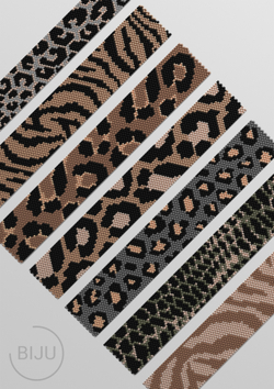 Схемы Animal print Loom & Peyote