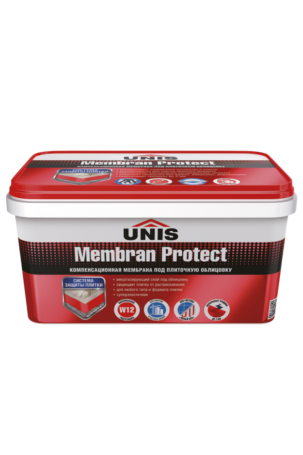 Суперэластичная гидроизоляционная мембрана UNIS MembranProtect Red вед.4кг