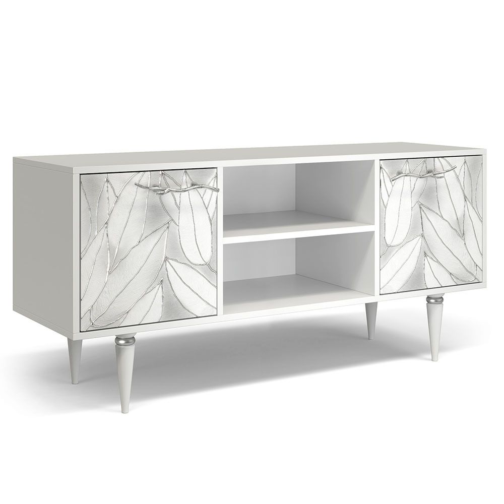 Тумба под ТВ Арт 155см Классик Айс Сильвер