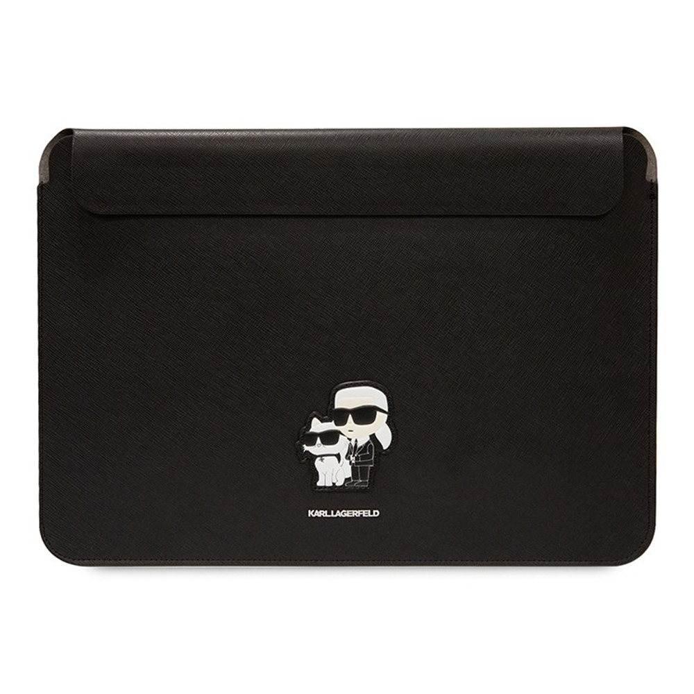 Lagerfeld для ноутбуков 13"/14" чехол Saffiano Sleeve NFT Karl & Choupette Black