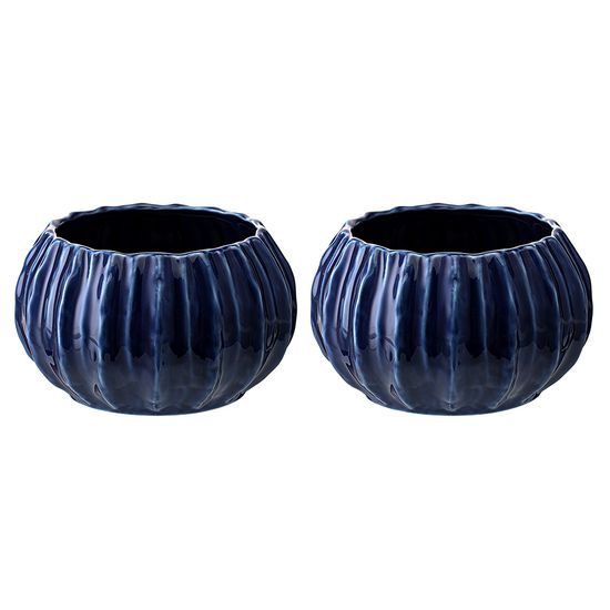 Набор из 2 салатников actinia синего цвета из коллекции sea treasures