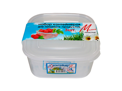 Набор контейнеров для пищевых продукт 3шт арт 06160