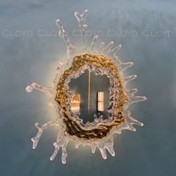 Зеркало Cloyd EVOKE-B Mirror / выс. 65 см - золото (арт.50150)