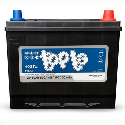 Аккумулятор TOPLA Top JIS (60Ah, 600A, R+)