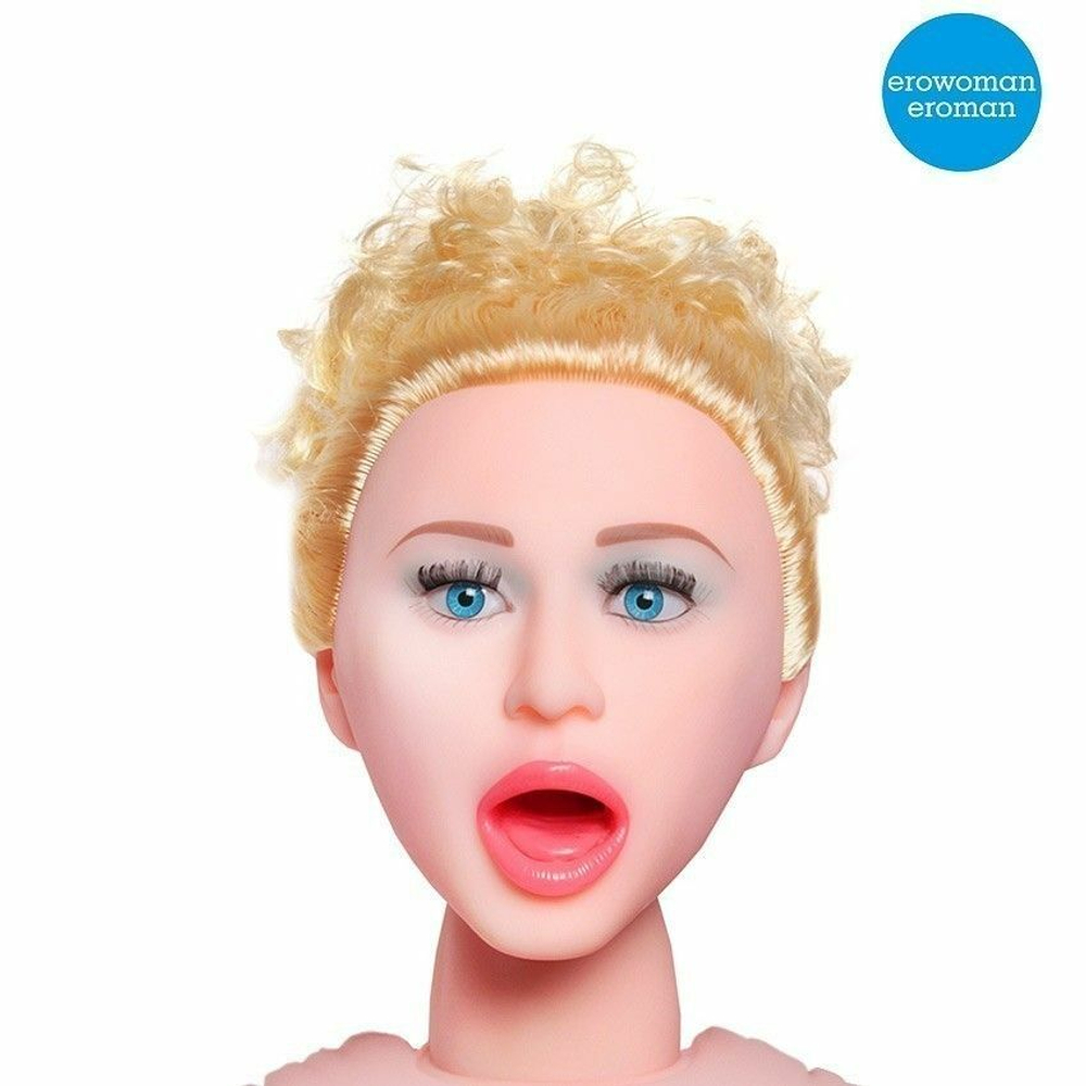 Надувная секс-кукла с вибрацией Оливия (Цвет: телесный)