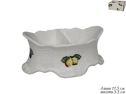 Lenardi 105-553 Сольница ФРУКТЫ в под.уп.(х48)Фарфор