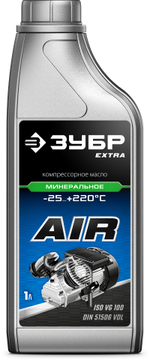 ЗУБР 1 л, компрессорное минеральное масло, EXTRA (70631-1)