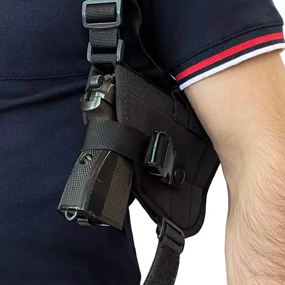 Кобура  наплечная спецназа и полиции Gunpad Cordura (черная)
