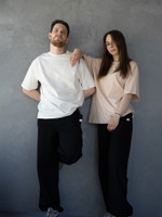 Футболка oversize молочная