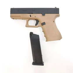 Модель пистолета WE Glock G19 gen4 metal slide Gas, Tan