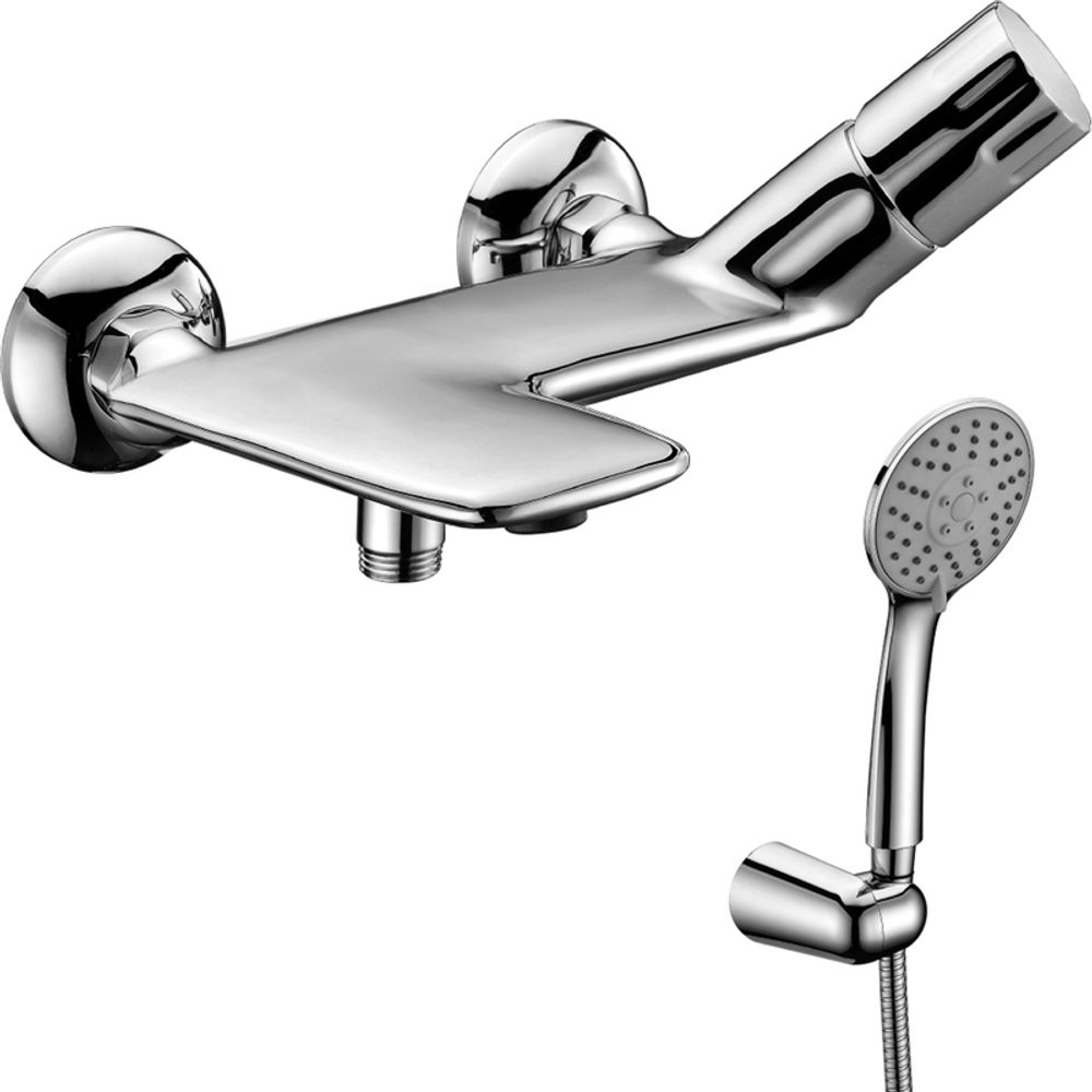 LM5302C Винг Смеситель для ванны с коротким изливом, хром (к/к 6)