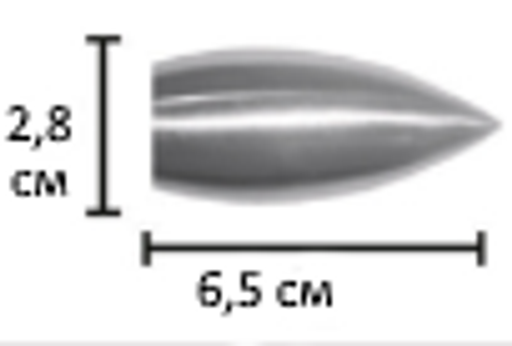 Наконечники "Пуля Ост" кованых карнизов для штор d20 мм, цвет нержавеющая сталь