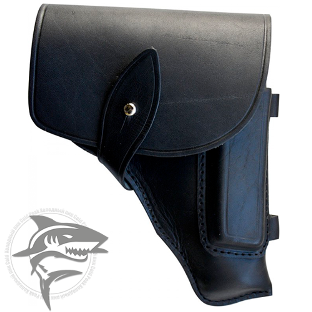 Кобура штатная к ПМ черная, кожа 1980-2004гг