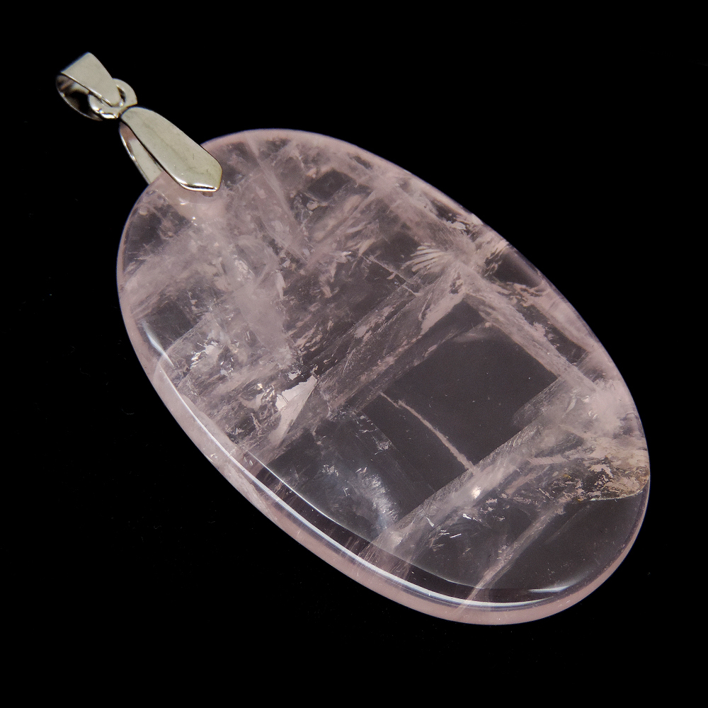 Кулон "Малини" розовый кварц асс.