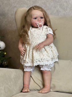 Кукла Реборн мягконабивная 60см в пакете (FA-609)