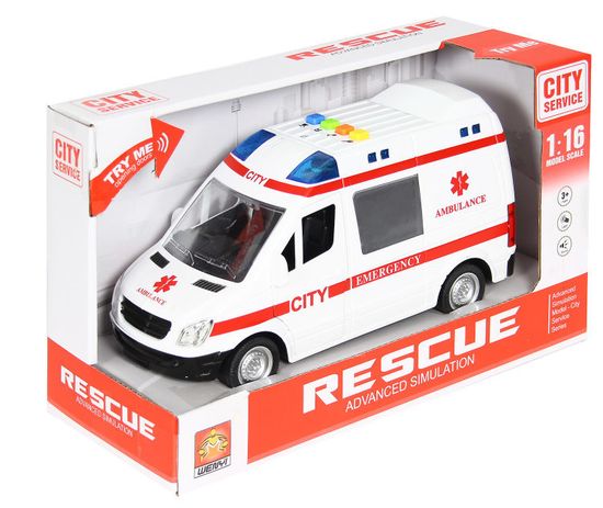 Инерционная машина "Скорая помощь", (свет, звук)