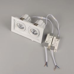 Светильник MS-VORTEX-BUILT-S210x117-2x20W Day4000 (WH-WH, 20 deg, 230V) (Arlight, IP20 Металл, 5 лет) 057769