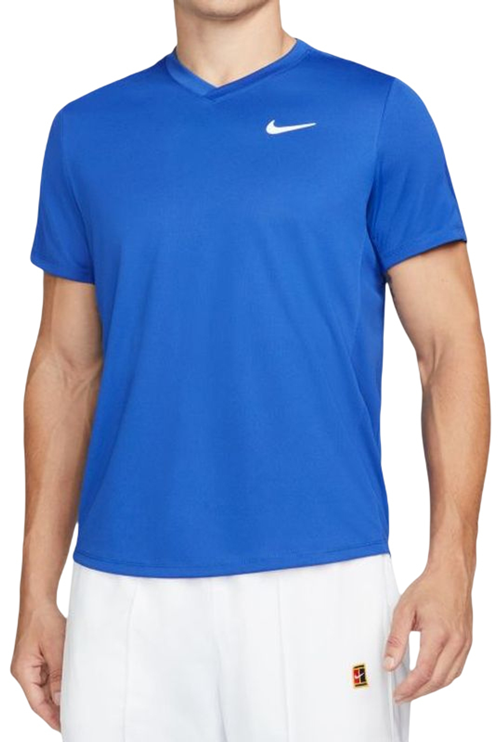 Мужская теннисная футболка Nike Court Dri-Fit Victory - game royal/game royal/white