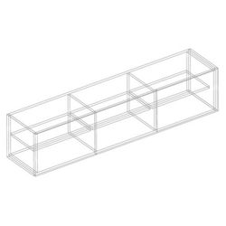 Тумба под ТВ "Квинта" серый 1600*350*350мм, Велес, г.Туймазы