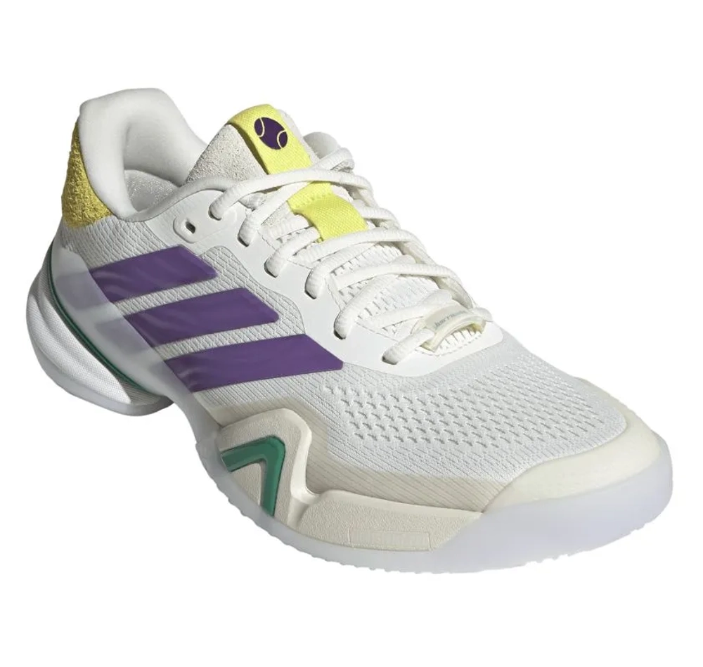 Мужские кроссовки теннисные Adidas Barricade 14 M - off white/active purple/cloud white