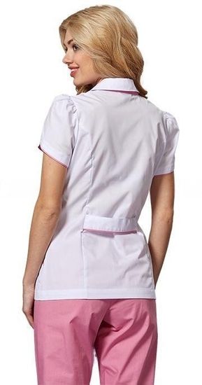 Блуза женская "Вдохновение" LL2107 (белый/розовый)