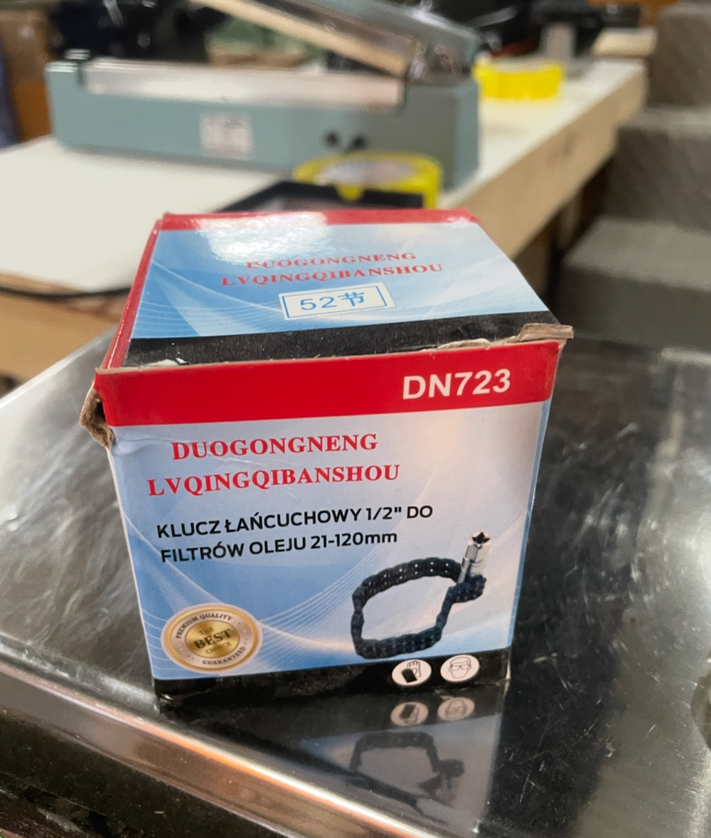 Съемник масляного фильтра цепной 21-120 мм, ключ масляного фильтра, DN723 (1 шт.)