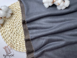 Футер 2-н петля с замшевым эффектом МОРОЗНЫЙ СЕРЫЙ