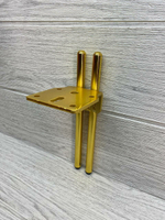 Ножки для мебели золото 15 см  4 штуки